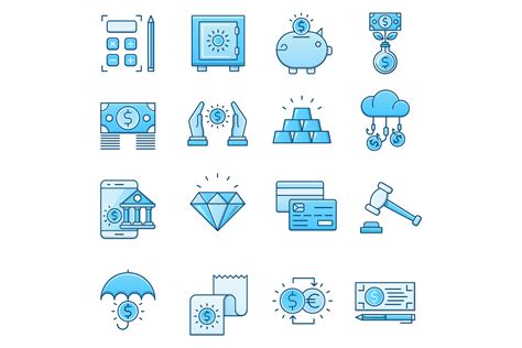 Banking Icons Set 128067 Icons Design Bundles