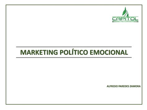 Marketing Político Emocional PPT