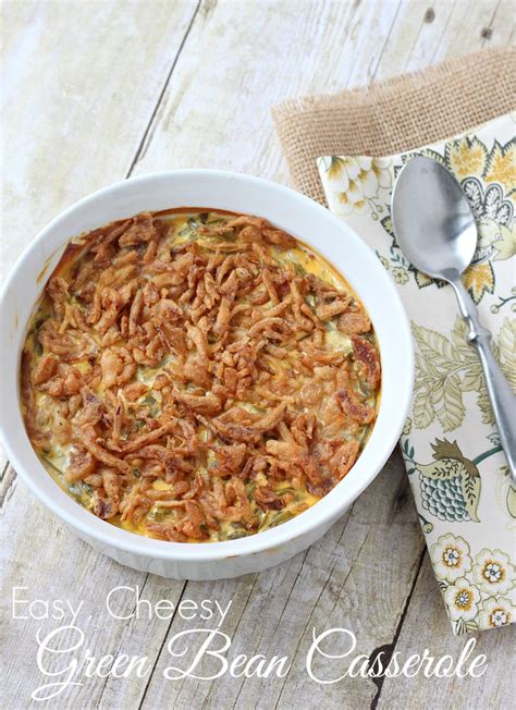 Brown the ground beef and drain. Easy Green Bean Casserole Recipe {with Cheese} - Love of ...