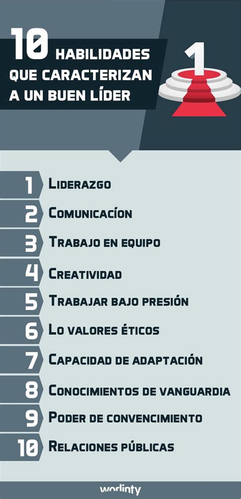 Top 10 Habilidades Del Lider Infografia Infographic Leadership Images