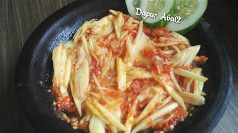Sambal + buah = nikmat tiada tara via kokiku.tv. Resep Sambal Pencit (mangga muda) - YouTube