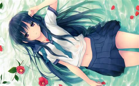 Anime Girl Laying Down