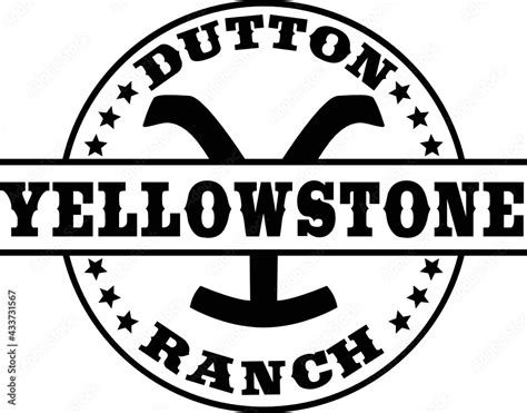 Yellowstone Dutton Ranch Cutfile Svg Cricut Silhouette Stock