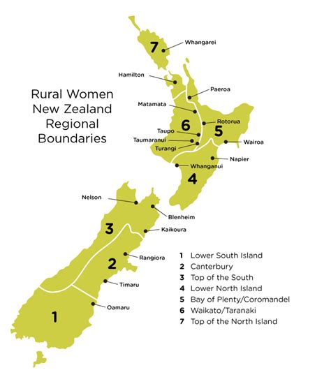 New Zealand Regions Map