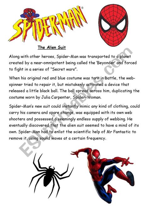 Spiderman Worksheets