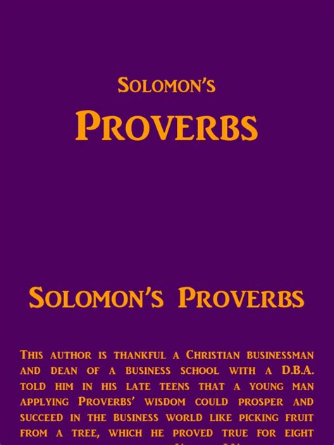 Solomons-proverbs- Very Clear Summary | Book Of Proverbs | Wisdom