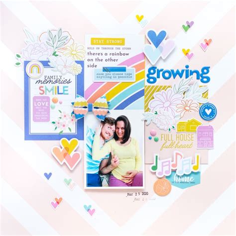 Growing Pinkfresh Studio Dt Scrapbook Designs Lets