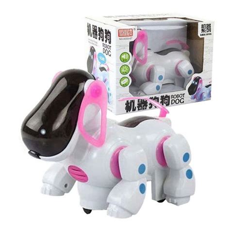 New Electric Universal Robot Dog Pink Puppy Hobby Toys Dog Toys