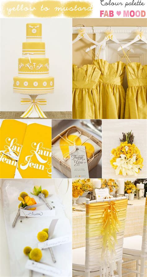 Shades Of Yellow And Mustard Wedding Inspiration