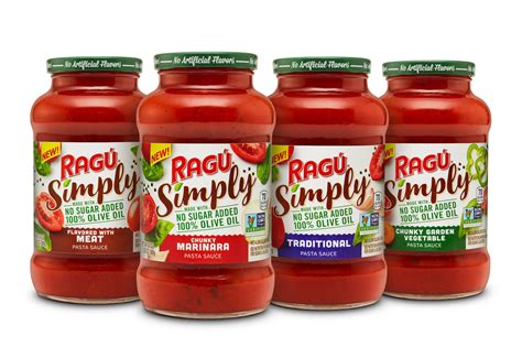 Ragu Launches Simply Pasta Sauce Line Nosh