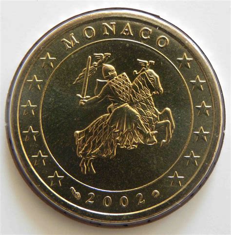 Monaco 50 Cent Coin 2002 Euro Coinstv The Online Eurocoins Catalogue