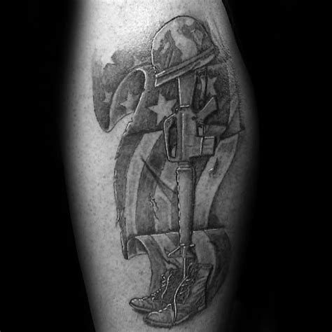 Fallen Soldier Cross Fallen Soldier Tattoo Cross Tattoo Designs