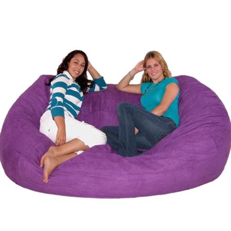 The design of the foam used in this bean bag bed does not create lumpy spots that may result when shredded foam filling using irregularly. Funky Purple Bean Bag Chairs : Funk This House