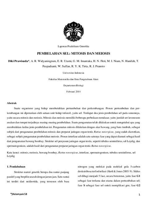 We did not find results for: Paling Keren Contoh Abstrak Laporan Praktikum Biologi ...