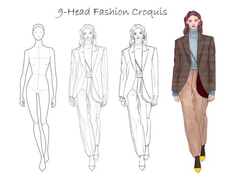 Pose Croqui De Moda
