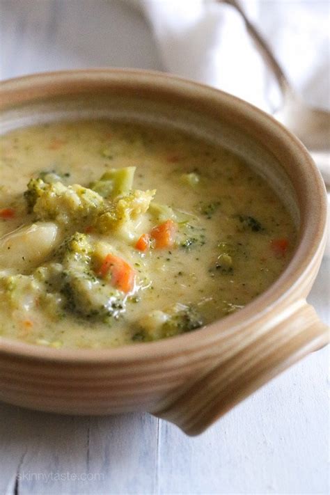 Broccoli Cheese And Potato Soup Recipe Skinnytaste