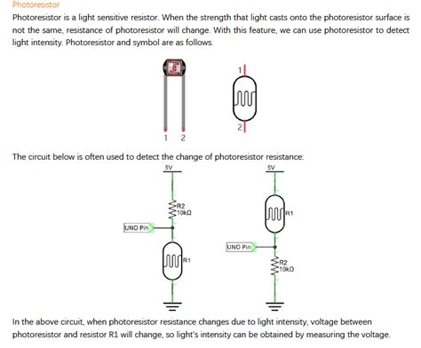 Photoresistor Notes Design Build Code Engineering Projects