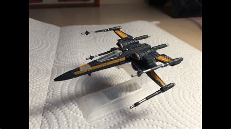 Poe S X Wing Fighter Titanium Series Black Series Review