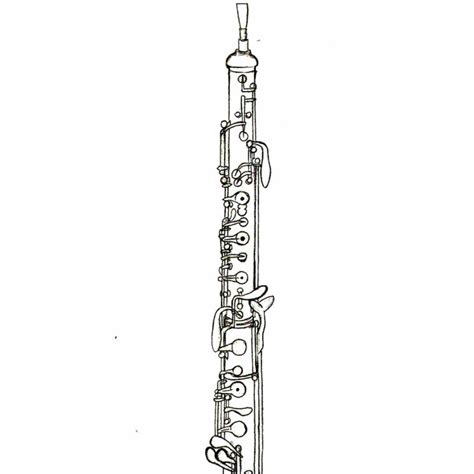 Easy Clarinet Coloring Pages