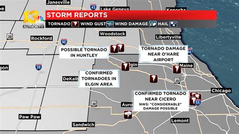 Latest Tornadoes Touch Down Across Chicagoland Area Wednesday Heres