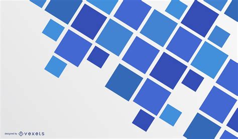 Modern Blue Abstract Squares Background Vector Download