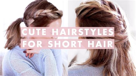 This hairstyle is a quick fix if you're having a bad hair day. 3 Easy Hairstyles For Short/Medium Length Hair - YouTube