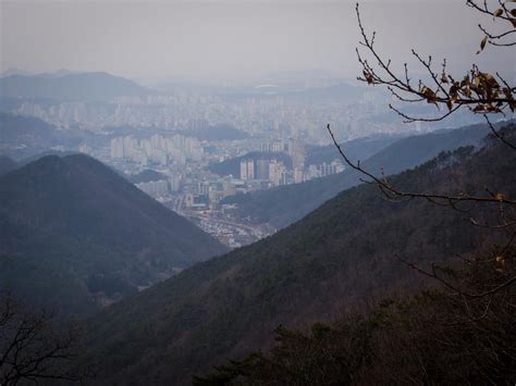 Gwangju, from the mountains.