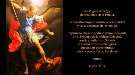 Oración A San Miguel Arcángel Youtube