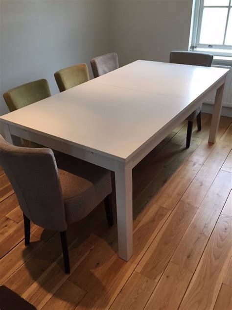 Thousands of styles ship free in just 2 days. Ikea white dining table seating 8 (extendable to 12) | in ...