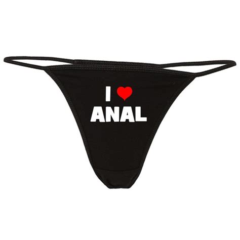 I Love Anal Thong Bikini Panties Anal Sex Backdoor Gal Etsy