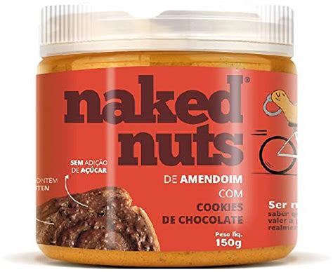 Pasta De Amendoim De Cookies De Chocolate 150g Naked Nuts Casa Do
