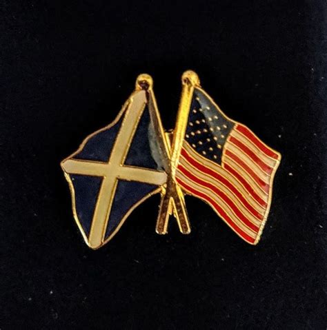 Scotland And American Flag Lapel Pin Unbranded Flag Lapel Pins