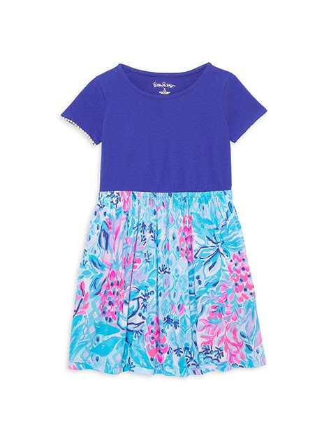 Lilly Pulitzer Kids Little Girls And Girls Giavanna Dress In Blue