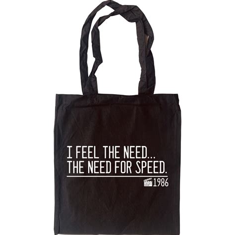 I Feel The Need The Need For Speed Tote Bag Redmolotov