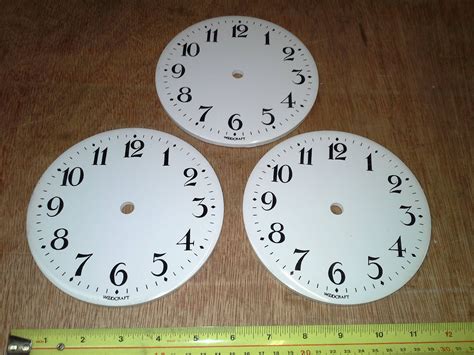 3 Ceramic Clock Faces Craft Work Clock Dials Etsy