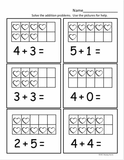 Free Kindergarten Math Worksheet for Kindergarten Addition ...
