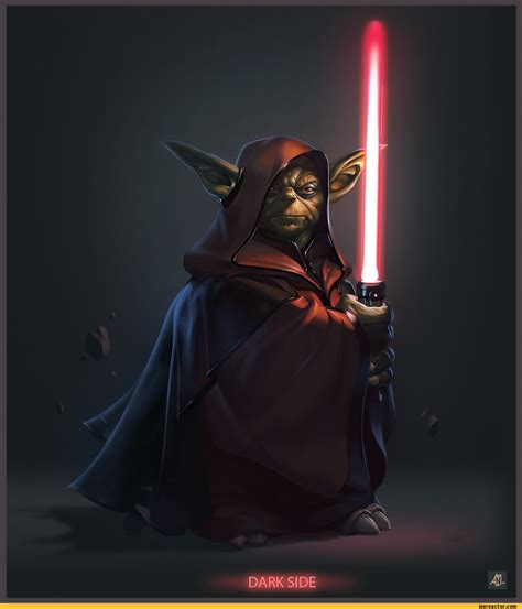 Dark Side Yoda Star Wars Illustration Star Wars Images