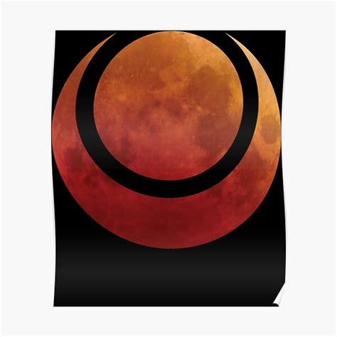Blood Moon Symbol Classic Poster For Sale By Meadorzarrl Redbubble