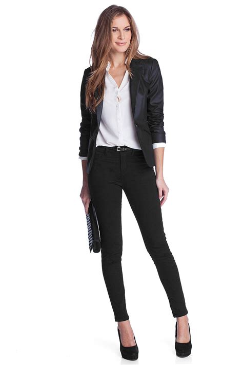 Black Pants And Blazer With White Blouse Black Blazer Outfit Wearing Black White Blouse Outfit