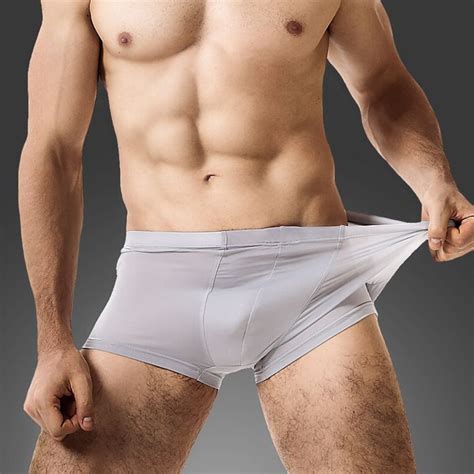 Men Underwear Summer Ice Silk Thin Men Boxer Men S Sexy Underpants For