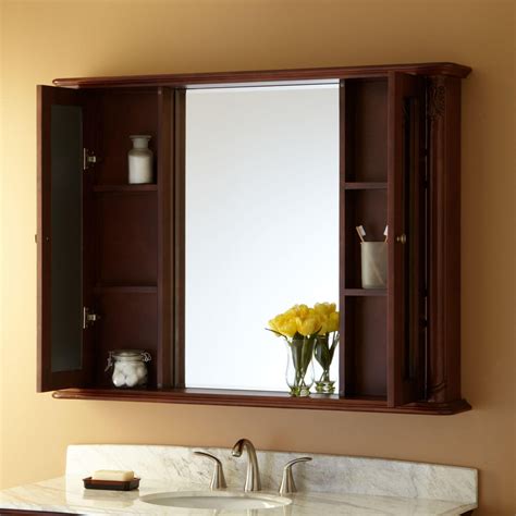 Cabinets with sliding doors are ideal for small spaces. 48" Sedwick Medicine Cabinet - Medicine Cabinets - Bathroom