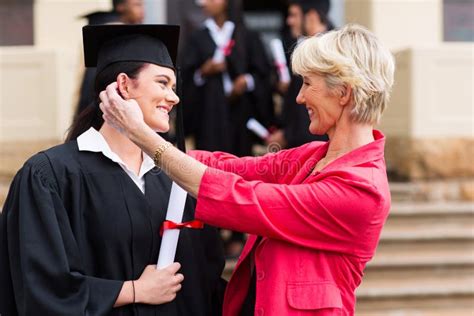 Mother Daughter Graduation Stock Image Image Of Graduate 37037935