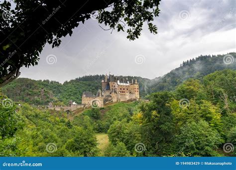 View Of The Beautiful Eltz Castle In The Rhineland Palatinate On A