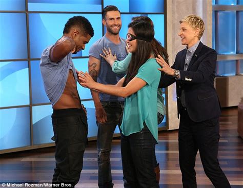 Usher And Adam Levine Leave Crowd Shrieking With Delight On Ellen