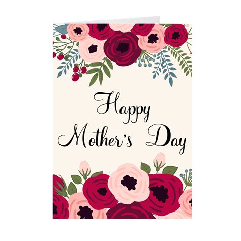 To A Wonderful Womanthe Front Of The Card Features Colorful Flowers At The Top And Bottom Of