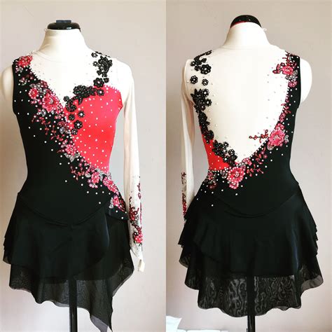 figure skating dress for a tango themed skating program by kelley matthews designs learn more