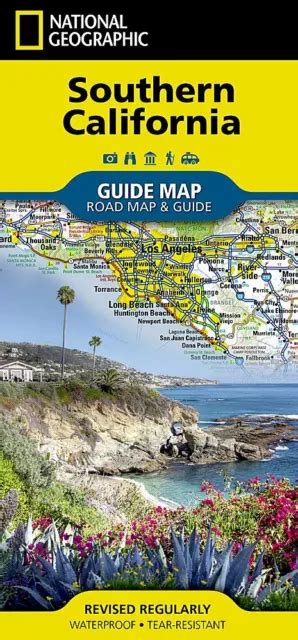 National Geographic Guide Map Southern California Road Map Travel