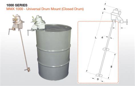 Small Tank Mixer For Open And Closed Head Drums Dynamix Agitators
