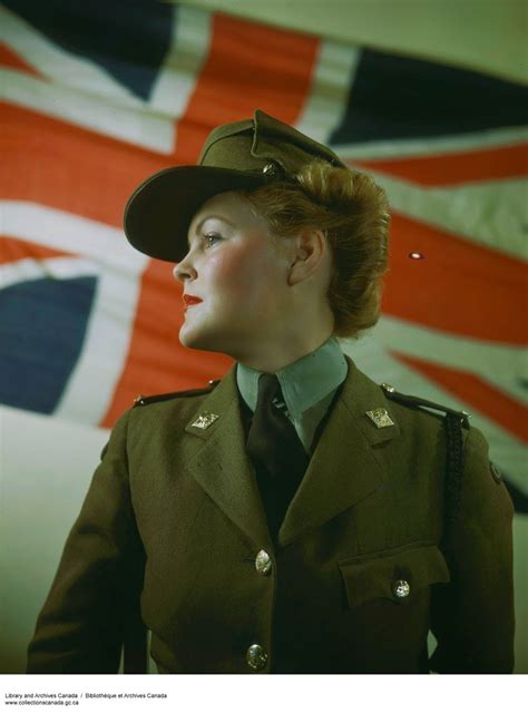 Beautiful Color Pictures Of Canadian Womens Army Corps During World