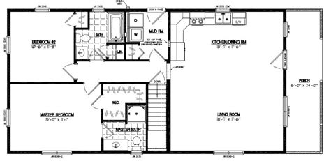 24x52 Settler Certified Floor Plan 24sr506 Custom Barns